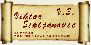 Viktor Sipljanović vizit kartica
